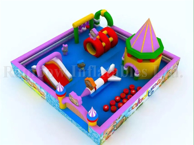  RB01032（5x6m） Inflatable Multi-function Obstacle Bouncer with Slide