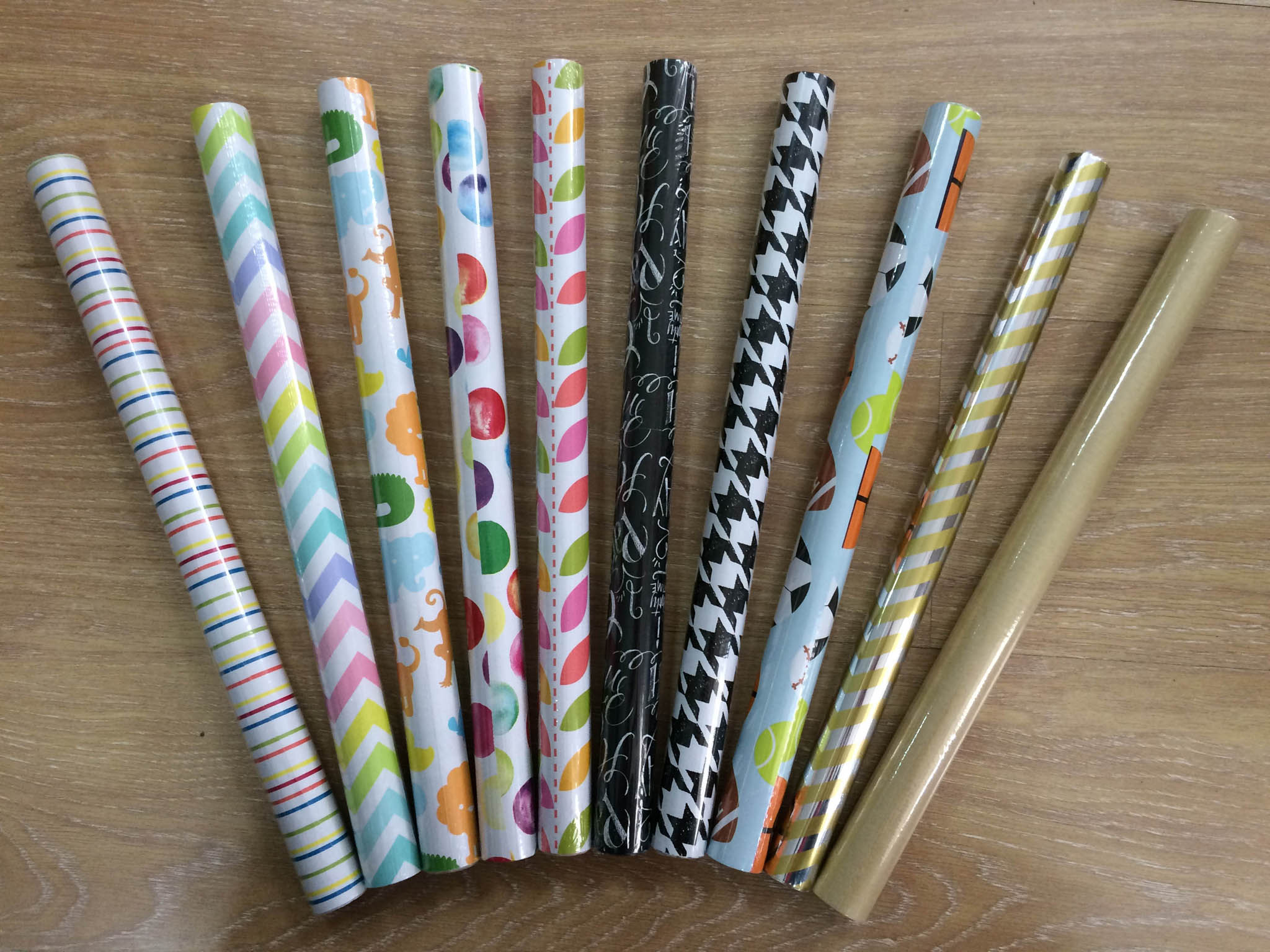 Printed Gift Wrap Paper in rolls
