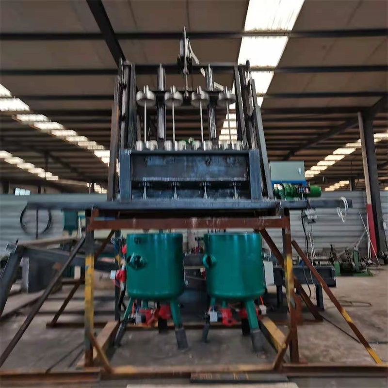 CNG Cylinder Production Line Online PLC Controlled Gas Bottle Shot Blasting Machine