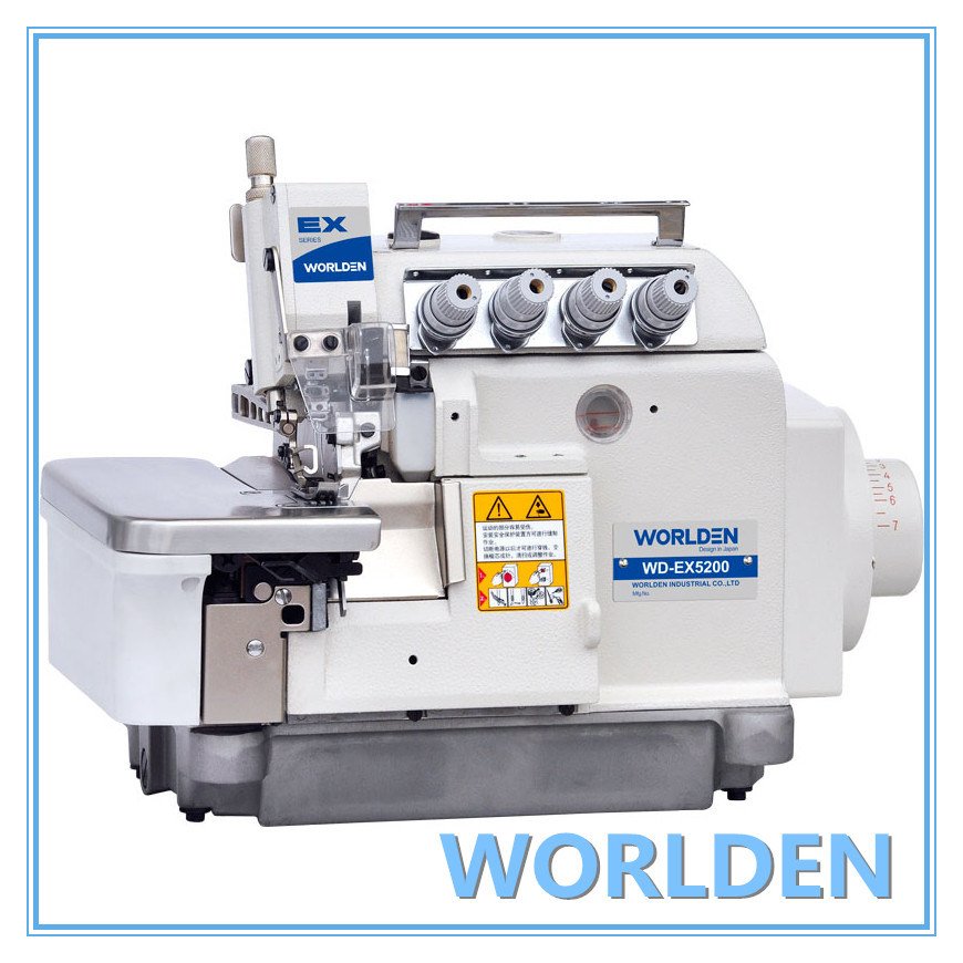 Wd-Ex5200-4 Cylinderbed Overlock Industrial Sewing Machine