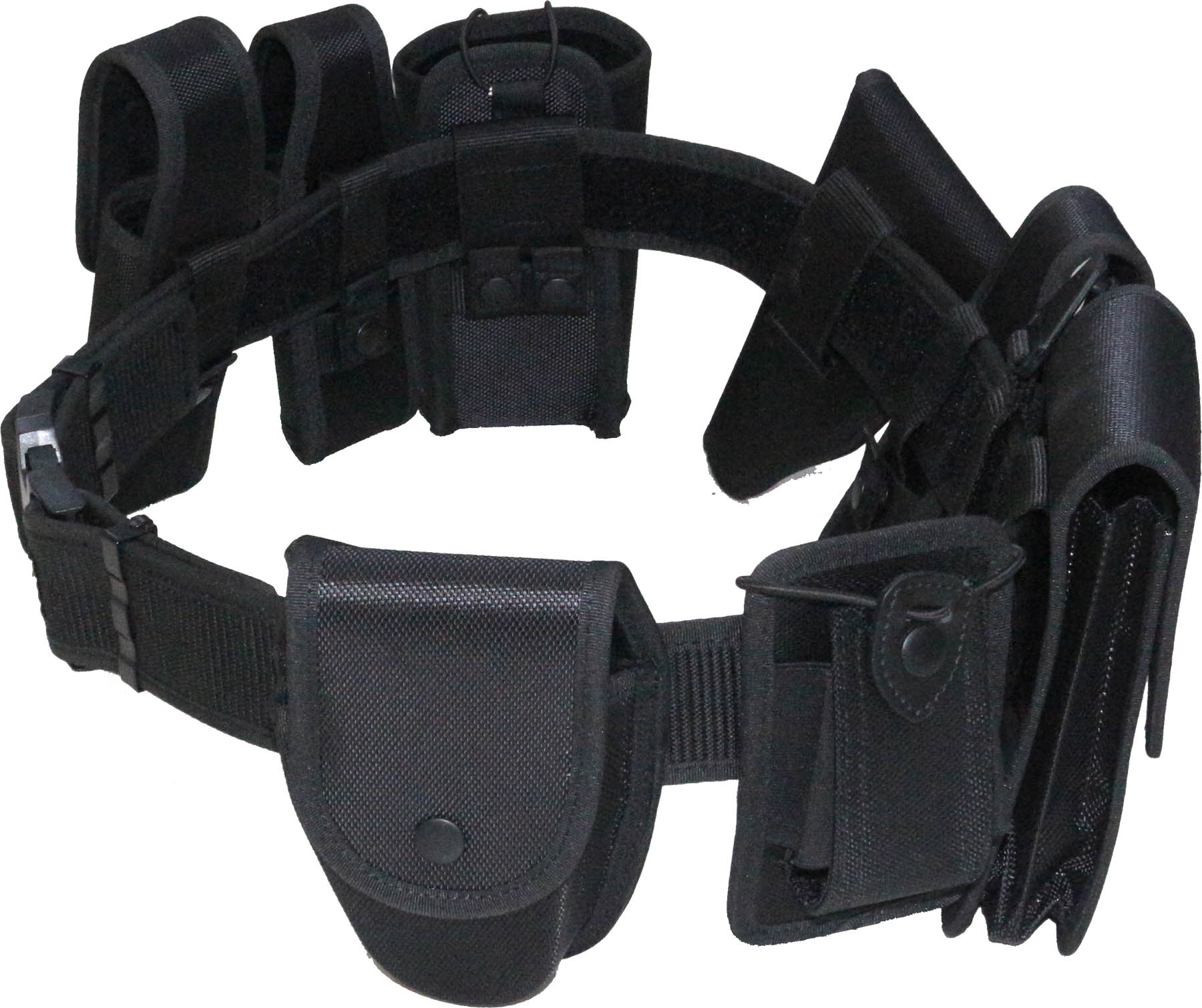 Police Security Duty Belt Set with Multifunctional Pouch