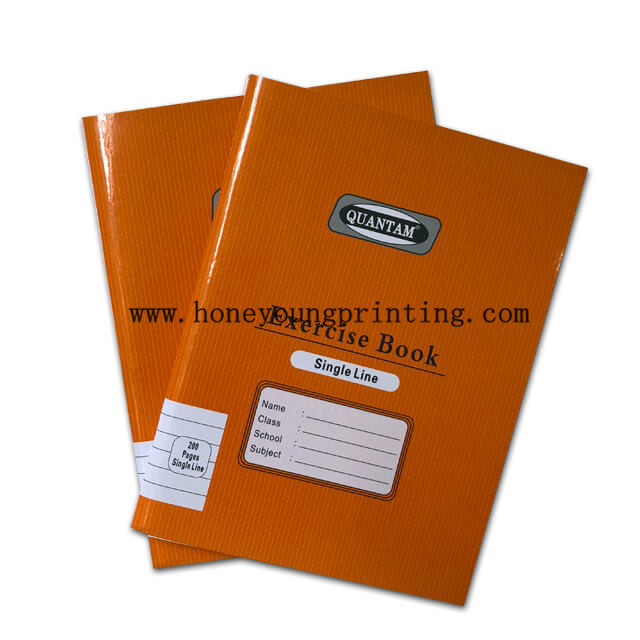 200 pages 160x210mm staple binding 8mm single line exercise book