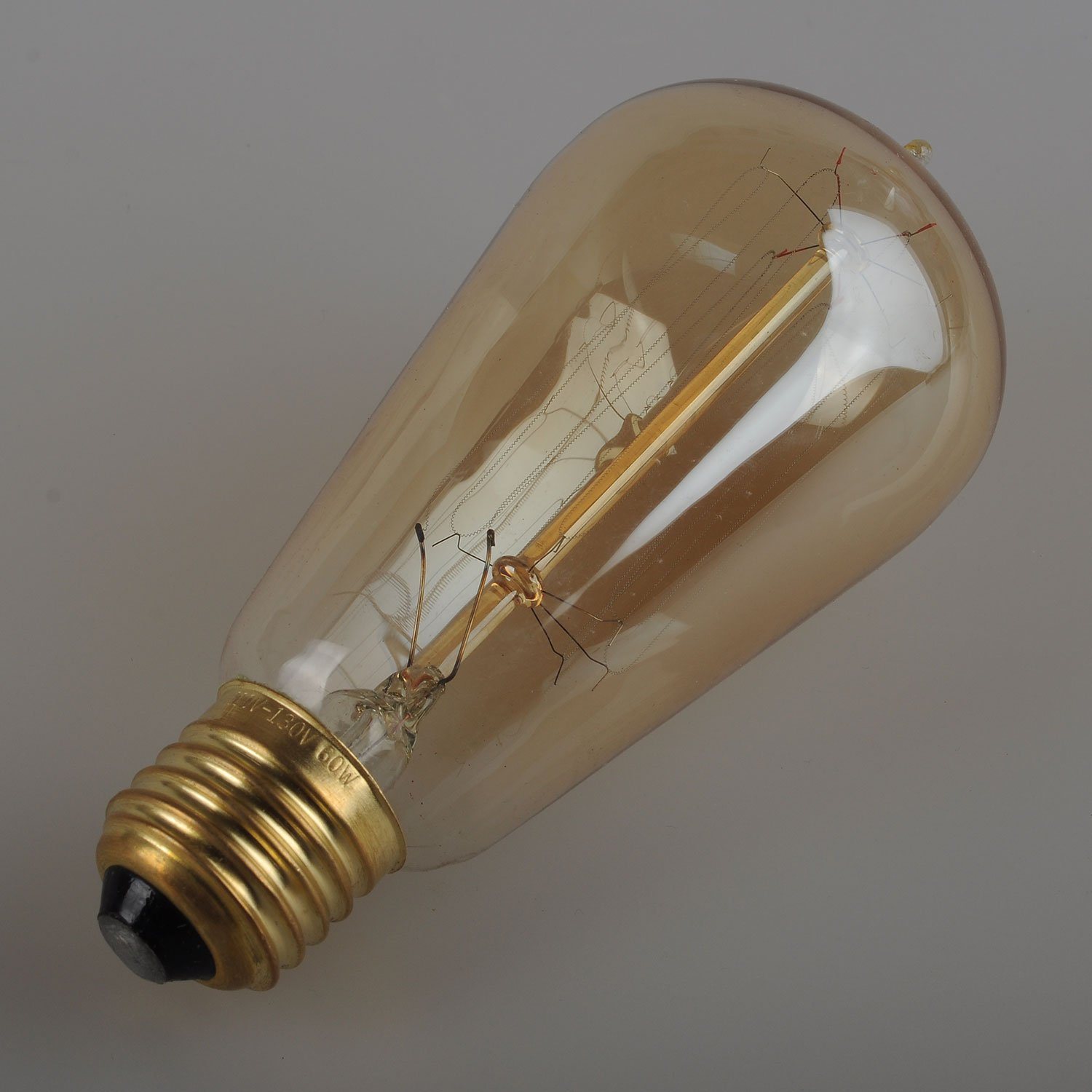 Glass Material and Bronze Color Edison Style Bulbs
