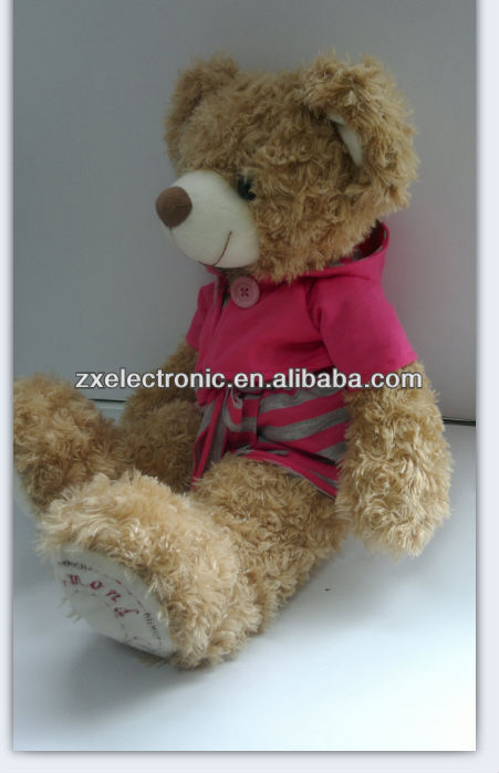 Cute Plush Singing Teddy Bear Custom Talking Dolls Custom Made Stuffed Musical Animal Toy