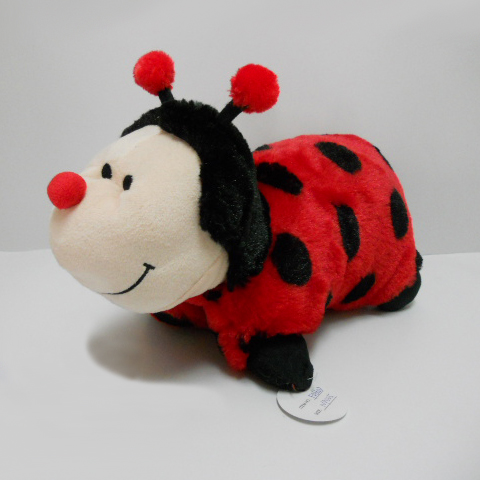 Cute Stuffed Plush Animal Baby Ladybug Pillow 