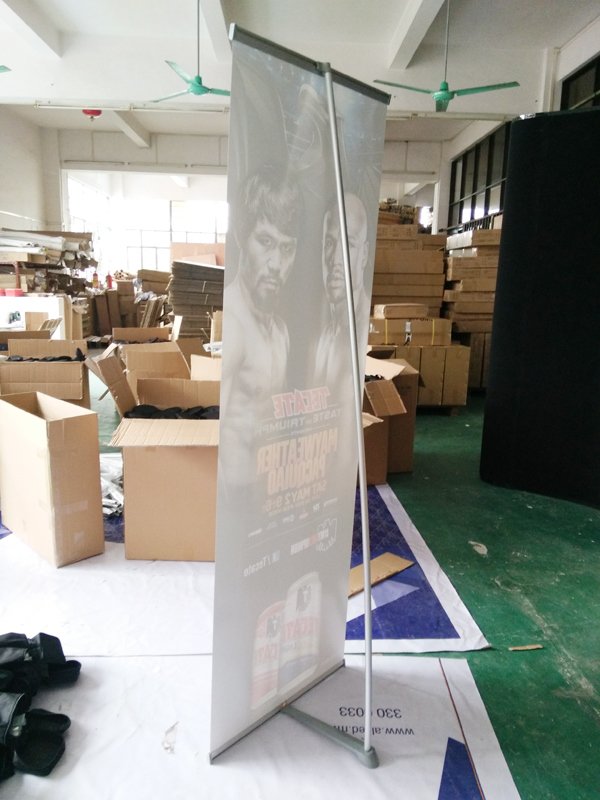 Standard Size L Shape Banner Display Stand Dy L1a