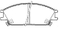 Brake pad for HYUNDAY