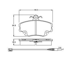 Brake pad for RENAULT