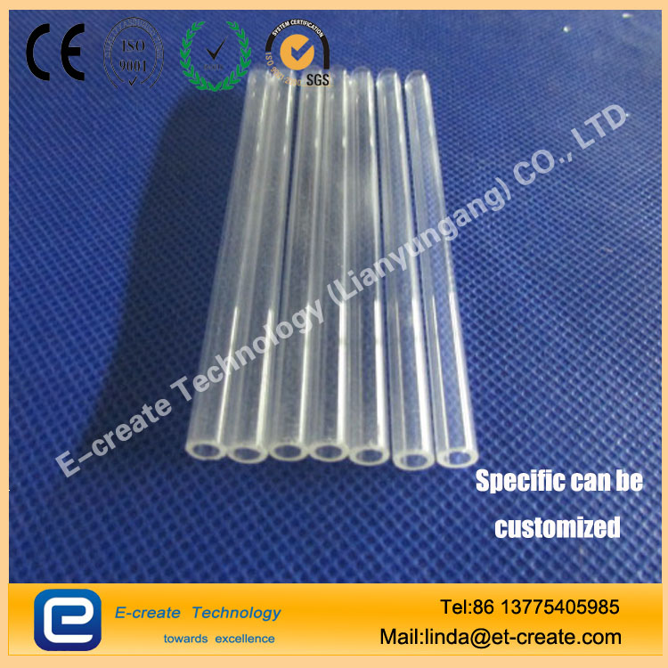 Vacuum dehydroxylated quartz tube, American sand quartz tube, high purity quartz tube