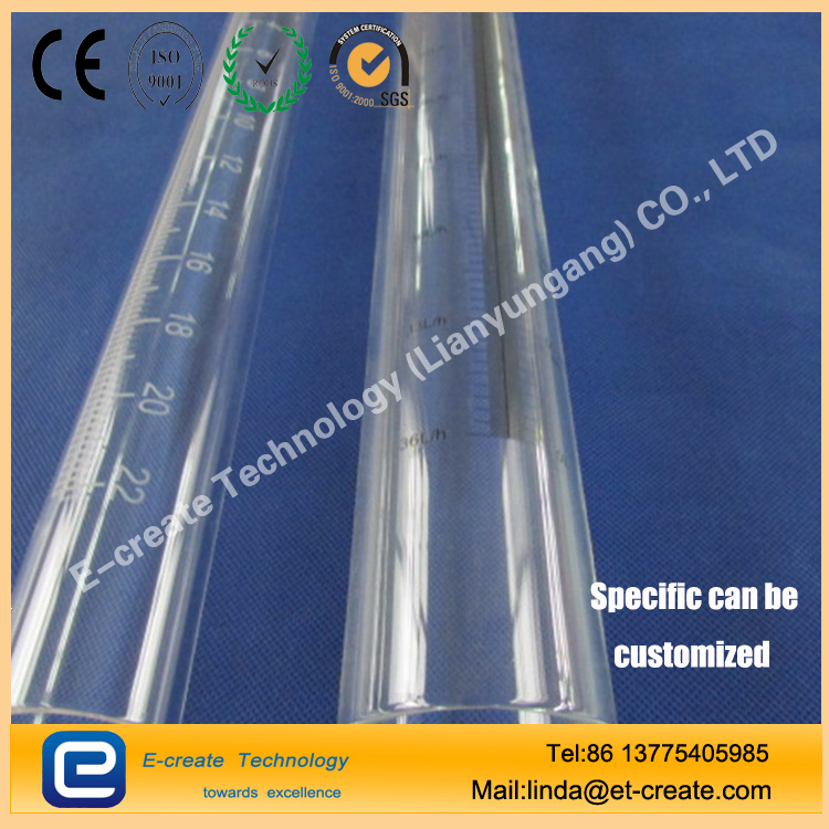 Transparent quartz tube, the scale of quartz, ultra-long quartz tube Quartz