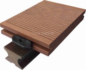 El panel al aire libre compuesto pl&aacute;stico de madera del Decking WPC del suelo del certificado del SGS