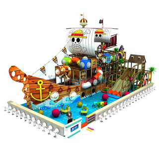 Priate Ship Themed Kids Мягкая крытая игровая площадка со слайдом