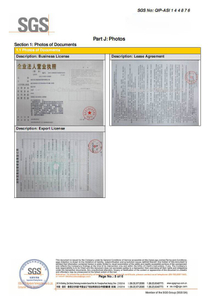 SGS Certificate - 5