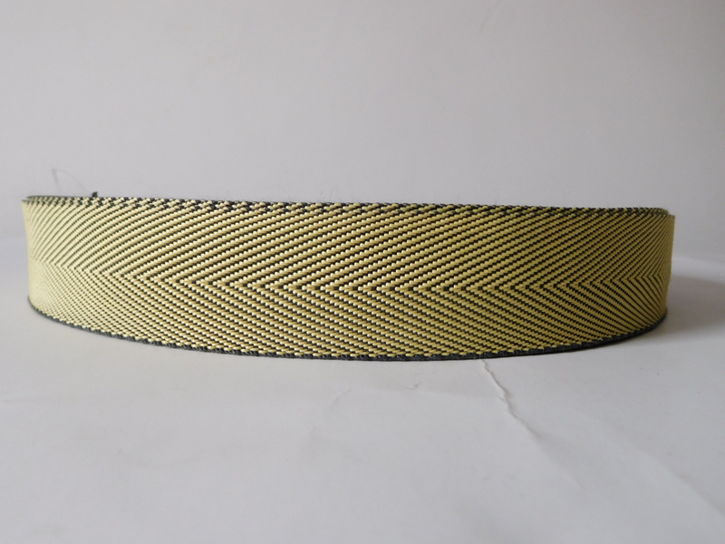 Aramid fiber fire retardant webbing for industry