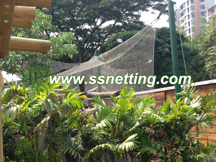 Monkey Enclosure Mesh monkey wire rope netting,monkey cage mesh