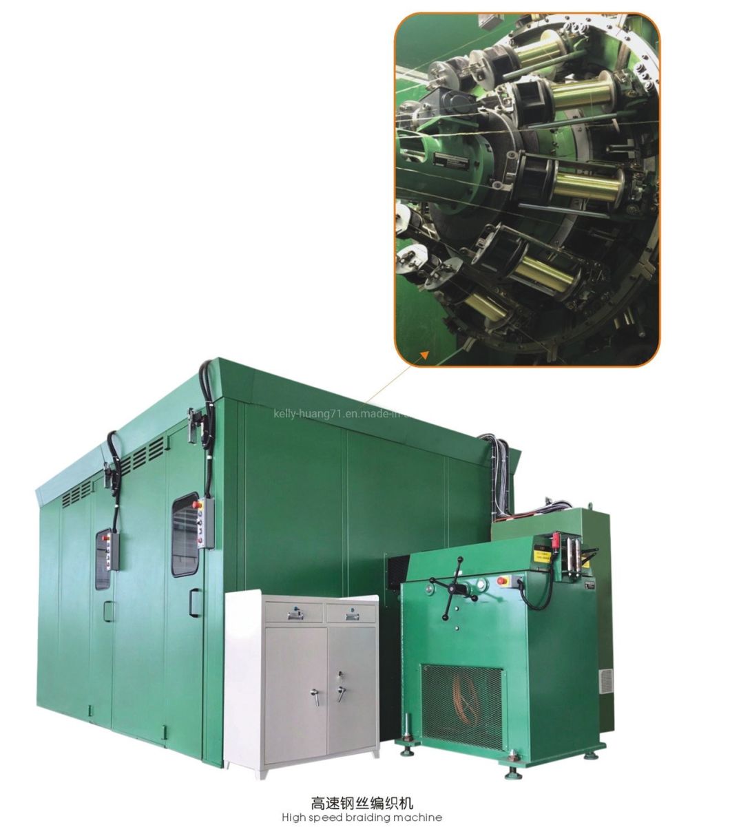High Speed Rubber Hydraulic Hose Copper Wire Braiding Machine