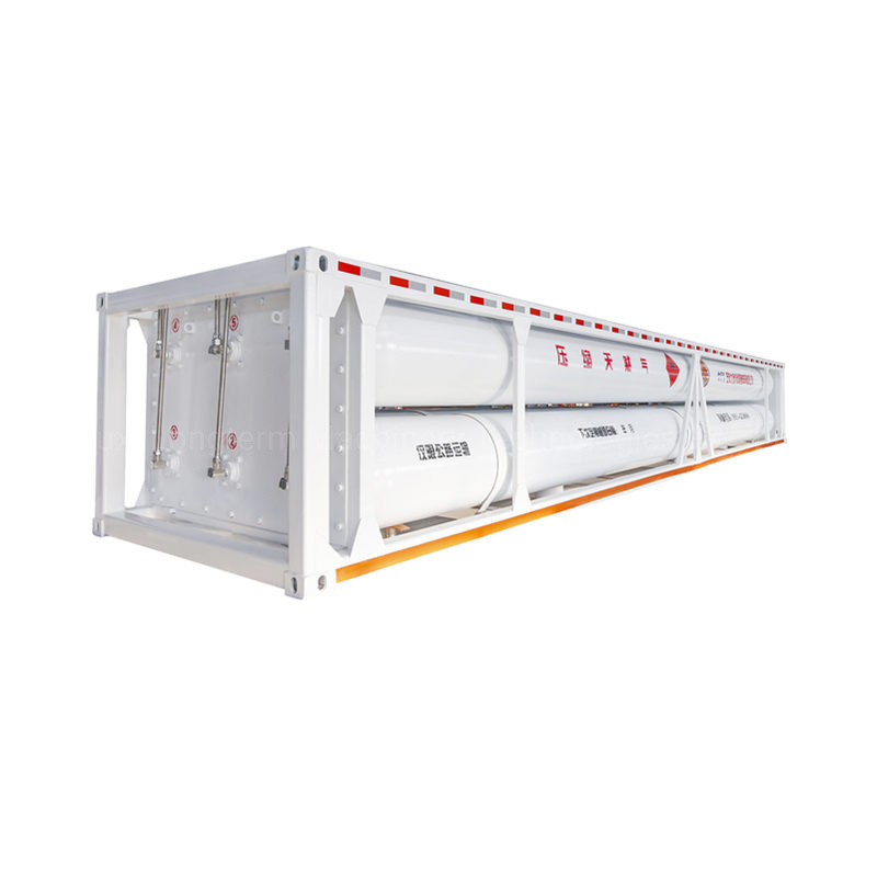 CNG Tube Trailer Gas Cylinder Semi Trailer Tube Skid Container