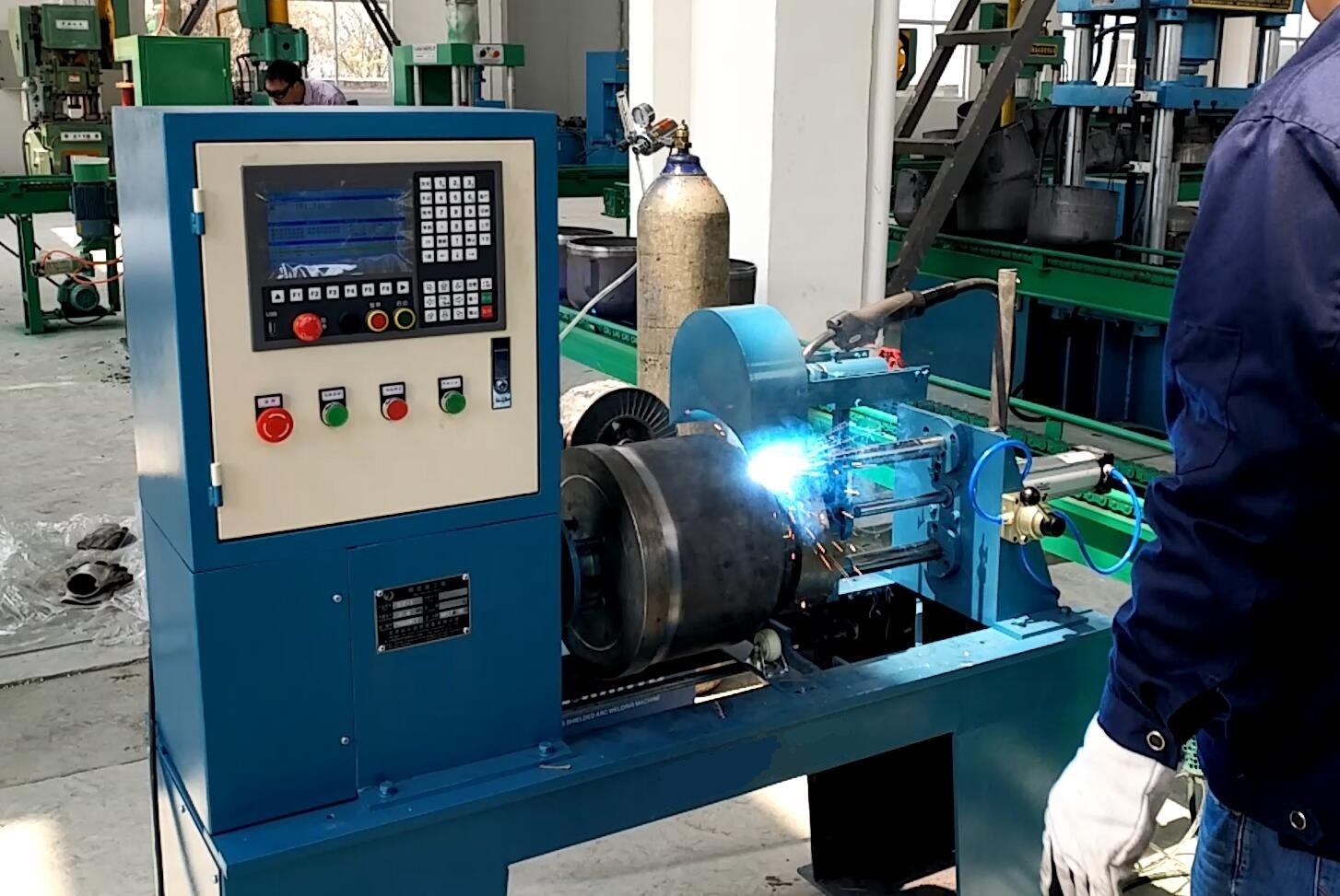 Semi-Automatic Digital LPG Cylinder Foot Ring Welding Machine