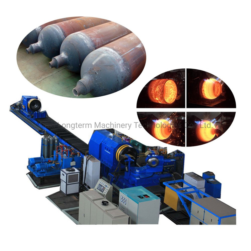 High Frequency CNG Cylinder Metal Tube Pipe End Hot Heat Spinning Forming Machine, Hot Spinning High Pressure Steel Cylinder Sealing Machine~