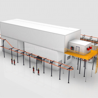 High Pressure CNG Cylinders Powder Coating Line Spray Painting Booth^