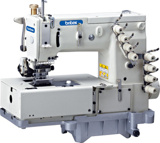 Br-1508p Flat Bed Double Stitch Machine with Horizontal Looper Movement Mechanism