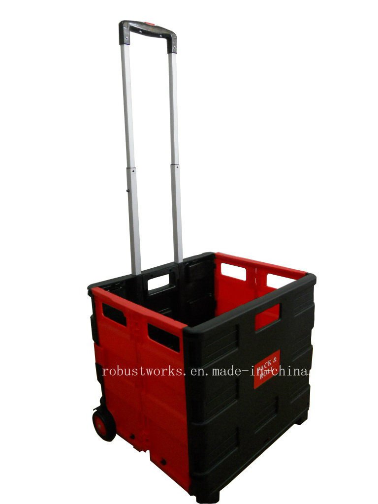 Plastic Folding Shopping Cart (FC403BR-2)