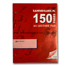 Bloc De Feuillets Mobiles Perforées Copie Simple A4 (21 X 29,7cm) 150 Pages Math Book Lecture Pad 7mm Ligné