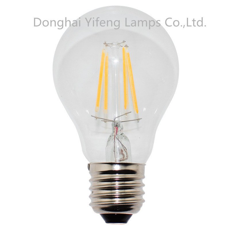 A60 LED Filament 2W, 4W, 6W Bulb with CE Approved