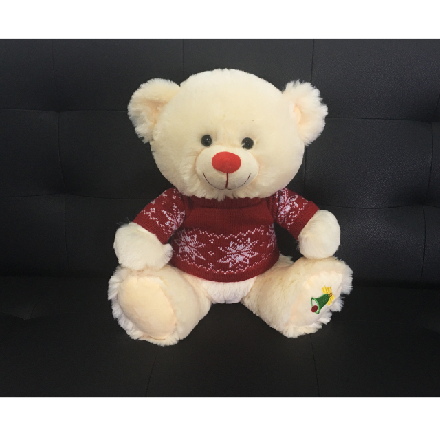 New Style High Quality Love Plush Teddy Bear With Sweater 
