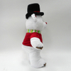 Christmas Stuffed Animal Plush White Bear With Hat for Kids