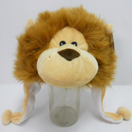 Soft Plush Toy Lion Winter Hat for Kids