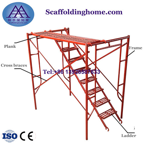 3' X 6' 4" S-Style Steel Walk Thru Frame Scaffolding - Buy 3' X 6' 4" S ...