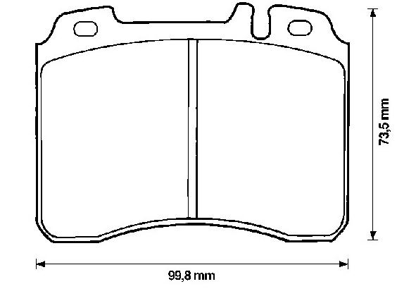 Brake pad for MERCEDES BENZ