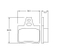 Brake pad for CITROEN