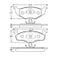 Brake pad for CITROEN