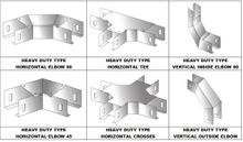 Cable Trunking Accessories Hozizontal Tees/Crosses/Vertical Outside/Inside Elbows