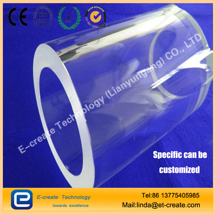 Direct factory price quartz tube quartz shaped tube large diameter quartz glass tube quartz thick-walled tube