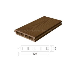 Moins de plancher en plastique en bois WPC d'&eacute;tage ext&eacute;rieur de paquet de la maintenance