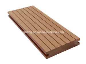 Suelo al aire libre de gama alta de Eco WPC/tipo de madera Decking compuesto del PE