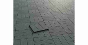 Uso pl&aacute;stico de madera WPC de /Outdoor del suelo de la cubierta que enclavija el azulejo de DIY