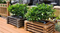 Rect&aacute;ngulo levantado DIY reciclable de encargo de la calle de la prueba del moho/de la planta del jard&iacute;n/del parque WPC