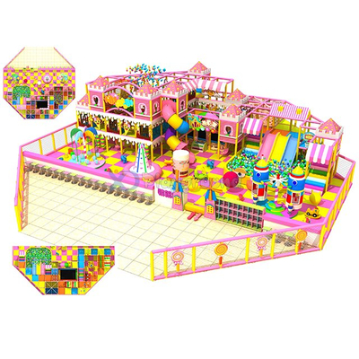 Candy Themed Мягкая пользовательская крытая игровая площадка для детей