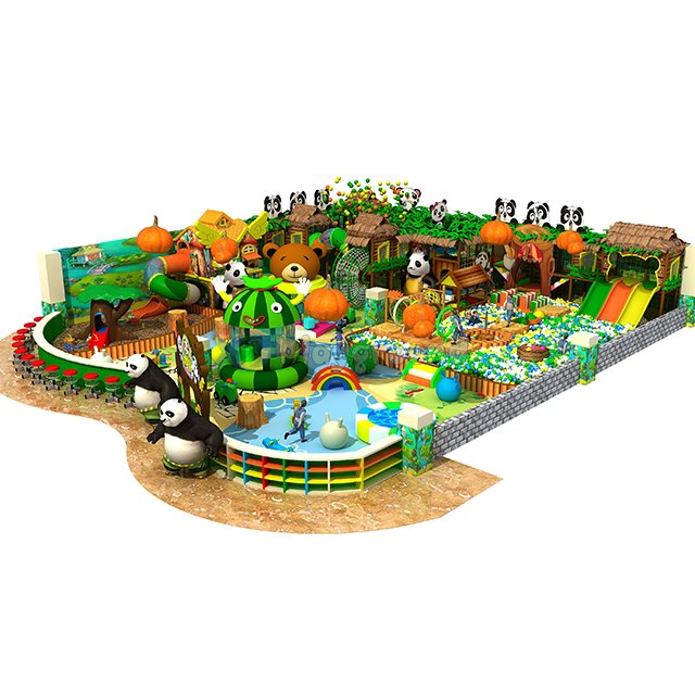 Мягкая крытая игровая площадка для детей Jungle Themed Adventure