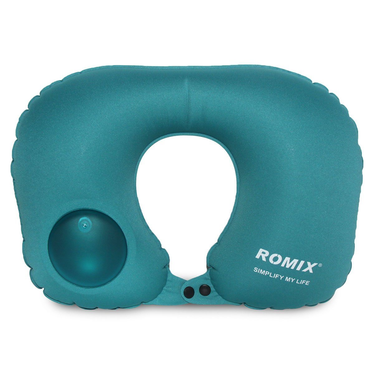 U Shape Travel Neck Pillow Airplanes Push Button Inflatable Pillow