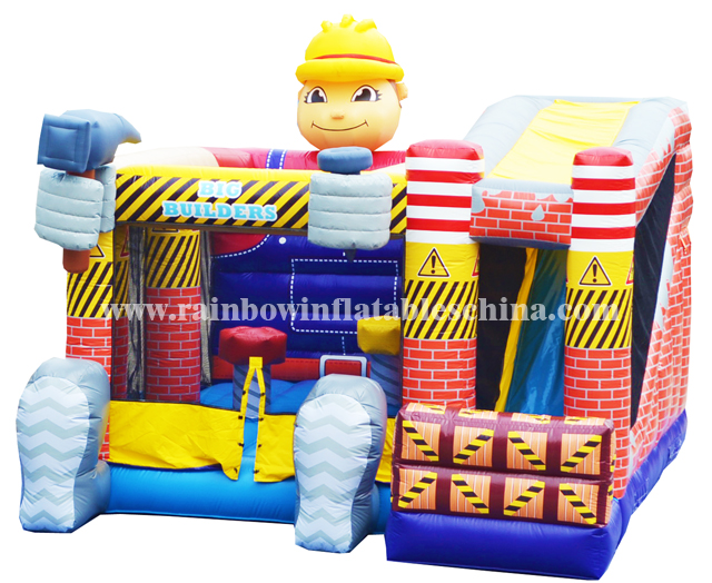 RB3009（7x5.5m）Inflatables Workers Cartoon Bouncer Castle