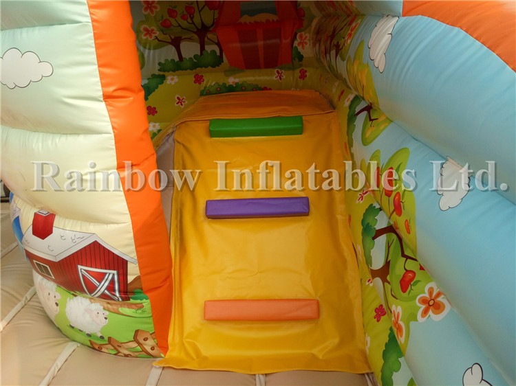 RB3056( 5x6m ) Inflatables Small Farm Theme Bounce Combo/Castle For Sale