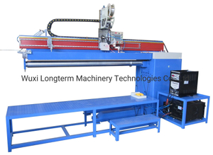 High Welding Speed Air Compressor Longitudinal Seam Automatic Welding Machine / Seam Welder