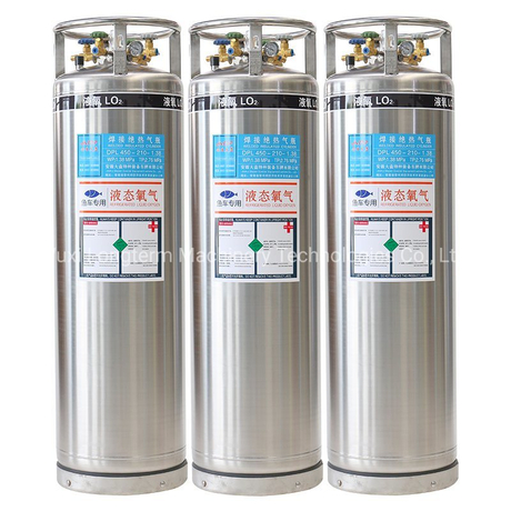 210L Liquid Oxygen/Nitrogen/Argon/CO2 Storage Tank Dewar Cryogenic LNG Gas Cylinder