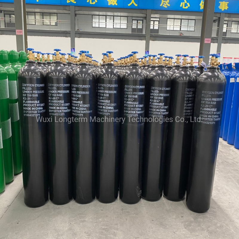 China Manufacture 10L Seamless Oxygen Gas Cylinder for Medical Use~