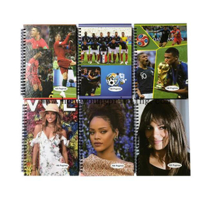 Couverture Rigide Cahier À Spirales Format A5 Carreaux Double Spirale 160 Pages Designs Assortis Carnet Journal 